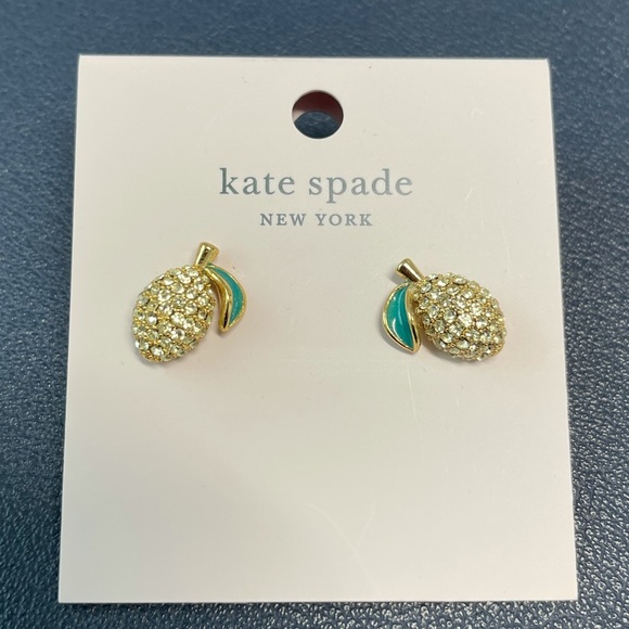 New Kate Spade ♠️ Picnic Perfect Sparkling Lemon 🍋 Studs